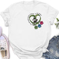Personalized Memorial Dog Collar Shirt/Hoodie - Up to 3 Dogs - Gift Idea For Dog Lover - You Left Paw Prints Forever In My Heart