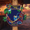 Personalized Neon Style Tiki Bar Wooden Sign - Gift Idea For Summer/Family