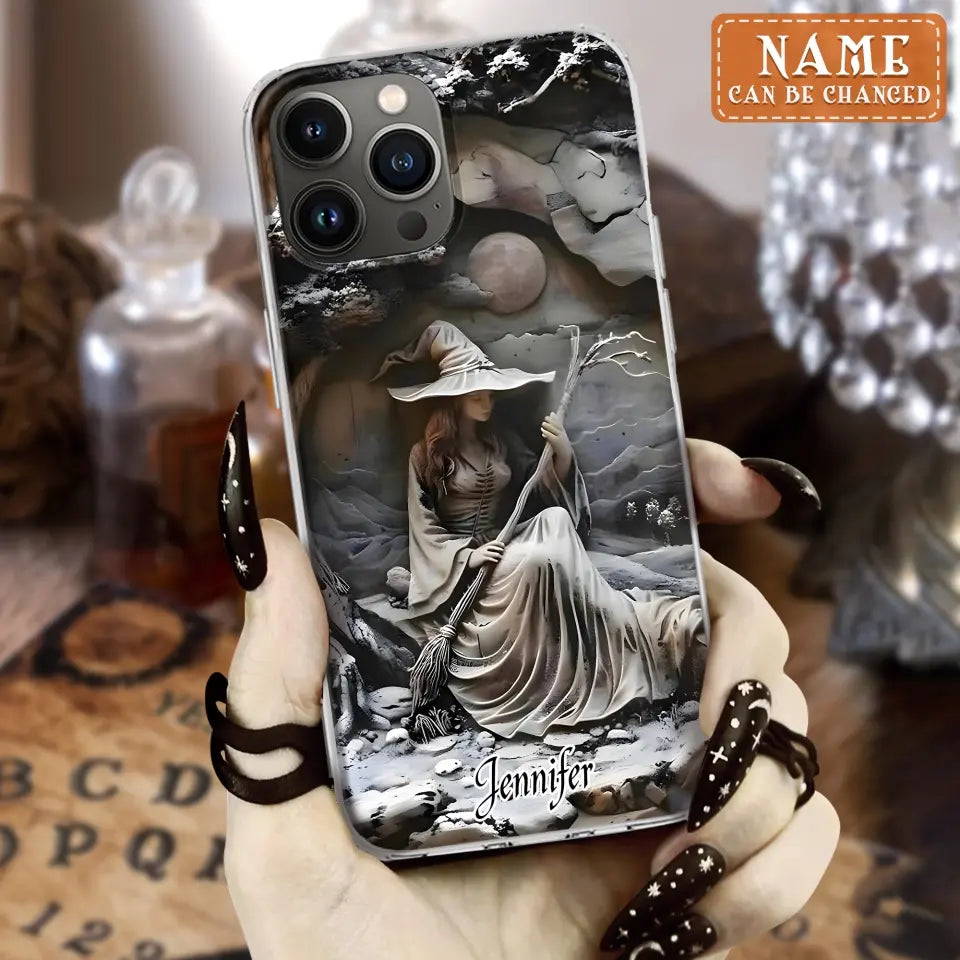 Custom Personalized Witch Phone Case - Halloween/ Birthday Gift Idea For Yourself, Witch Lovers - Case For iPhone/ Samsung