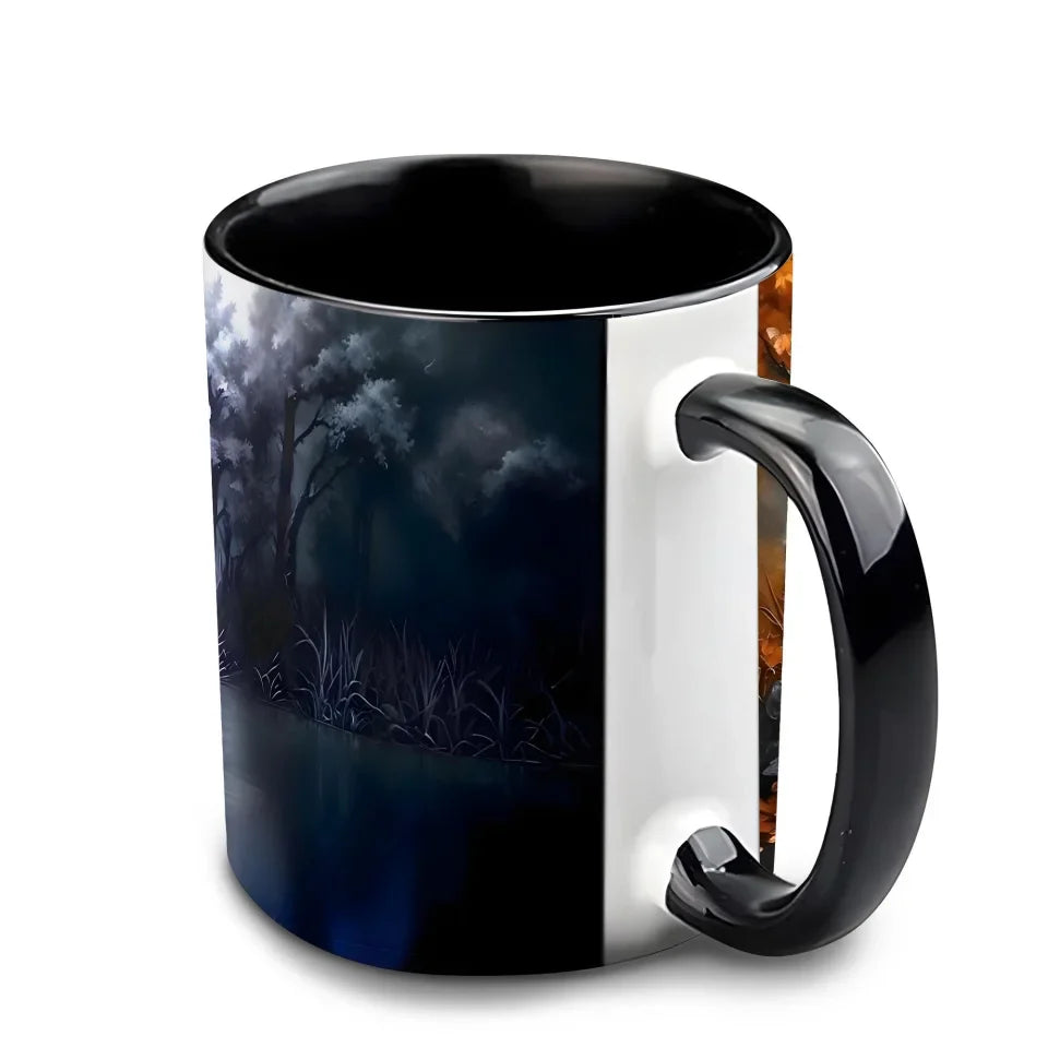 Personalized Witch Broom Coffee Mug - Halloween/Birthday Gift Idea For Yourself, Women, Witch Lovers