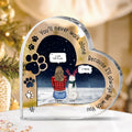 Personalized Memorial Pet Crystal Heart - Memorial Gift Idea For Dog/Cat Lover - Never Walk Alone