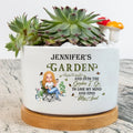 Personalized Gardener Plant Pot - Gift For Plant Lovers/Mother's Day - And Into The Garden I Go To Lose My Mind And Find My Soul