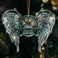Personalized Dog Paw Acrylic Ornament - Memorial Gift Idea For Christmas - Upload Dog's Photo