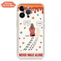 Custom Personalized Memorial Pet Phone Case - Memorial Gift Idea For Pet Owner - Case For iPhone/ Samsung - Never Walk Alone