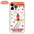 Personalized Memorial Dog Phone Case - Memorial Gift Idea For Dog/Cat Lover - Case For iPhone/Samsung - You Left Paw Prints On My Heart