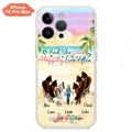 Custom Personalized Horse Girl Phone Case - Upto 6 Horses - Gift Idea for Horse Lovers - And She Lived Happily Ever After - Case for iPhone/Samsung