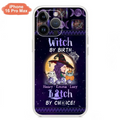 Personalized Witch Mom Phone Case - Gift Idea For Halloween/Witch/Pet Lovers - Witch By Birth Bitch By Choice - Case For iPhone/Samsung