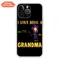Personalized Witch Grandma Phone Case - Gift Idea For Halloween/Witch/Grandma - Upto 8 Kids - I Love Being A Grandma - Case For iPhone/Samsung