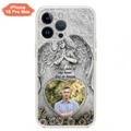 Custom Personalized Memorial Photo Phone Case - Memorial Gift Idea For Family Member - A Big Piece Of My Heart Lives In Heaven - Case For iPhone/Samsung