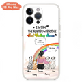 Personalized Pet Mom Phone Case - Up to 4 Pets - Memorial Gift Idea for Dog/Cat Lovers - I Wish The Rainbow Bridge Had Visiting Hours - Case for iPhone/Samsung