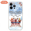 Personalized Mom Phone Case - Mother With Upto 4 Daughters - Gift Idea For Mother's Day From Daughter - Mother And Daughters Forever Linked Together - Case For iPhone/Samsung