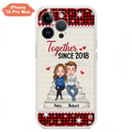Custom Personalized Christmas Couple Phone Case - Christmas Gift Idea For Couple - Together Since 2018 - Case For iPhone/Samsung