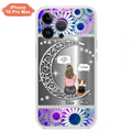 Custom Personalized To The Moon & Back Pet Phone Case - Memorial Gift Idea For Dog/ Cat/ Rabbits Owners - Up to 4 Dogs/ Cats/ Rabbits - Case For iPhone And Samsung