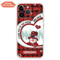 Custom Personalized Snowman Grandma Phone Case - Christmas Gift Idea For Grandma - Up to 12 Kids - Case For iPhone/Samsung - I Love You To The Moon And Back