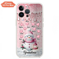 Custom Personalized Snowman Grandma Phone Case - Christmas Gift Idea For Grandma - Up to 10 Kids - Case For iPhone/Samsung - Grandma