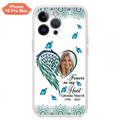 Custom Personalized Memorial Wing Heart Phone Case - Memorial Gift Idea For Family - Case For iPhone/Samsung - Forever In My Heart