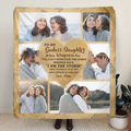 Personalized To My Daughter Fleece Throw Blanket - Gift Idea For Daughter From Mom - Upload Photos
