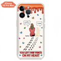 Custom Personalized Memorial Pet Phone Case - Memorial Gift Idea For Pet Owner - Case For iPhone/ Samsung - You Left Paw Prints On My Heart