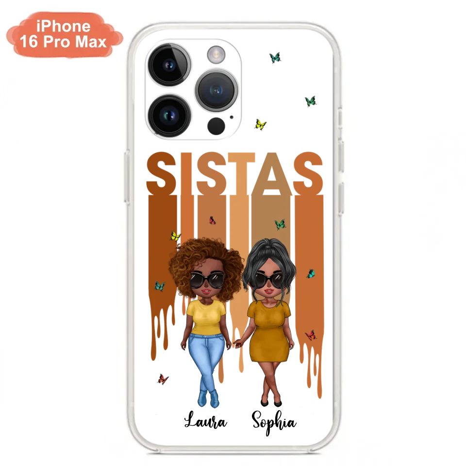 Personalized Best Friends Phone Case - Up to 5 Girls - Gift Idea For Sisters/Besties - Case For iPhone/Samsung