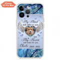 Personalized Memorial Pet Phone Case - Upload Photo - Memorial Gift Idea For Pet Lovers - My Mind Still Talks To You - Case For iPhone/Samsung