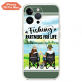 Custom Personalized Fishing Couple Phone Case - Gift Idea for Couple - Fishing Partners For Life - Case For iPhone/Samsung