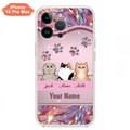 Custom Personalized Cat Phone Case For iPhone And Samsung - Gift Idea For Cat Lover - Up to 3  Cats
