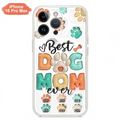 Personalized Dog Mom/Dad Phone Case - Gift Idea For Dog Owners/Lovers - Up to 6 Paws - Best Dog Mom Ever - Case For iPhone/Samsung