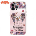 Personalized Memorial Phone Case - Upload Photo - Memorial Gift Idea For Dog Lover - Don't Cry For Me - Case For iPhone/Samsung