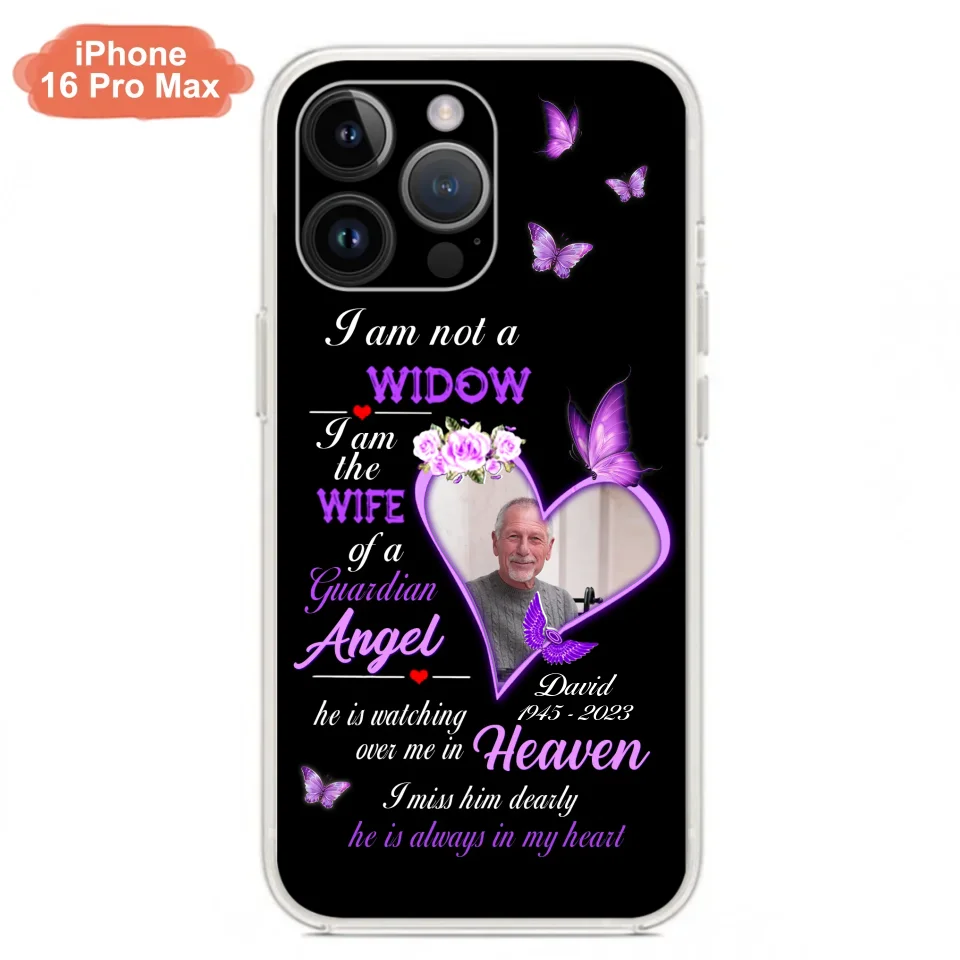 Custom Personalized Memorial Phone Case - Memorial Gift Idea For Family - Case For iPhone/Samsung - I Am Not A Widow