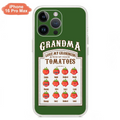 Custom Personalized Grandma Tomatoes Phone Case - Gift Idea For Mother's Day/Grandma- Upto 12 Tomatoes - Case For iPhone/ Samsung