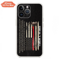 Custom Personalized Firefighter Phone Case - Father's Day Gift Idea for Firefighter - When You Pass Through The Waters I Will Be With You - Case for iPhone/Samsung