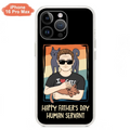 Personalized Cat Mom/ Dad iPhone/ Samsung Case - Gift Idea For Cat Lovers/ Father's Day/ Birthday - Happy Father's Day Human Servant