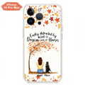 Custom Personalized Horse Dog Mom In Autumn Phone Case - Upto 3 Horses/ Dogs  - Case For iPhone And Samsung