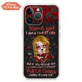 Custom Personalized Sweet Skull Girl Phone Case - Birthday Gift Idea For Girl/ Skull Lover - I Am A Sweet Girl - Case For iPhone And Samsung