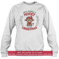 Personalized Cow Embroidered Sweatshirt - Gift Idea For Christmas - Have Yourself A Mooey Little Christmas