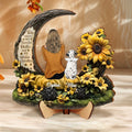 Personalized Memorial Sunflower Wooden Art - Memorial Gift Idea For Pet Lover - I Loved You Your Whole Life