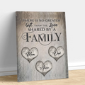 Personalized Family Unframed Canvas - Up to 9 Members - Gift Idea For Family - There Is No Greater Gift Than The Love Shared By A Family