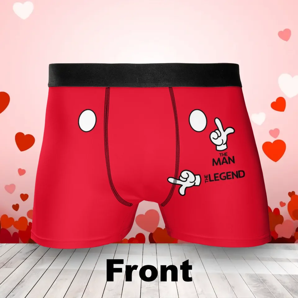 Funny Men's Boxer Briefs - Gift Idea For Men, Boyfriend, Husband - The Man The Legend
