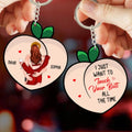Personalized Funny Couple Acrylic Keychain - Christmas/Valentine's Day Gift Idea For Couple - I Just Want To Touch Your Butt All The Time
