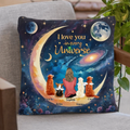 Personalized Pet Mom/Dad Pillow Cover - Up to 4 Pets - I Love You In Every Universe