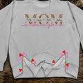 Personalized Mom Side Split Embroidered Sweatshirt - Gift Idea For Mom/Mother's Day With Up To 4 Kids