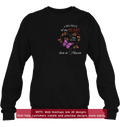 Personalized Memorial Butterflies Embroidered T-Shirt/Sweater/Hoodie - Memorial Gift Idea For Family Member - A Big Piece Of My Heart Lives In Heaven