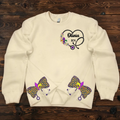 Personalized Nurse Side Bow Embroidered Sweatshirt - Nurse/Doctor/Friend/Birthday Gift Idea