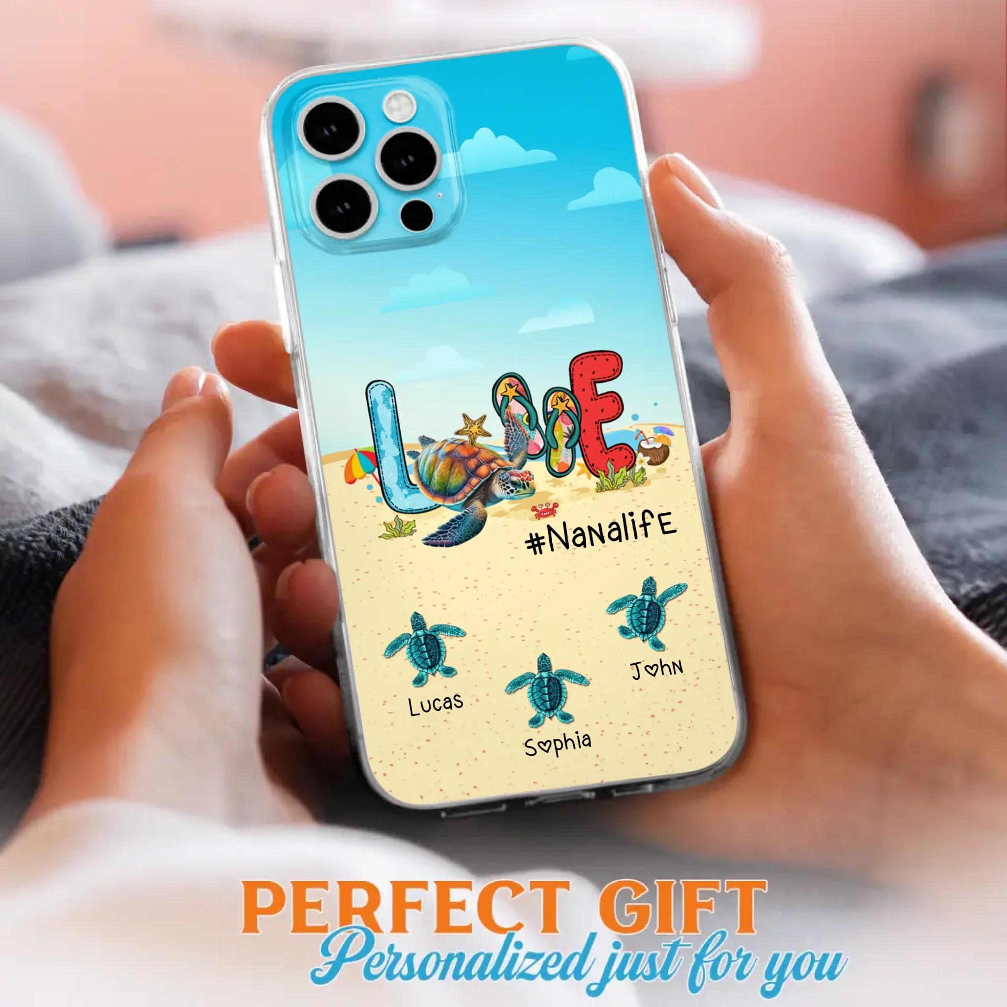 Custom Personalized Grandma Phone Case - Gift Idea For Grandma/ Mom - Case For iPhone/ Samsung - Nanalife