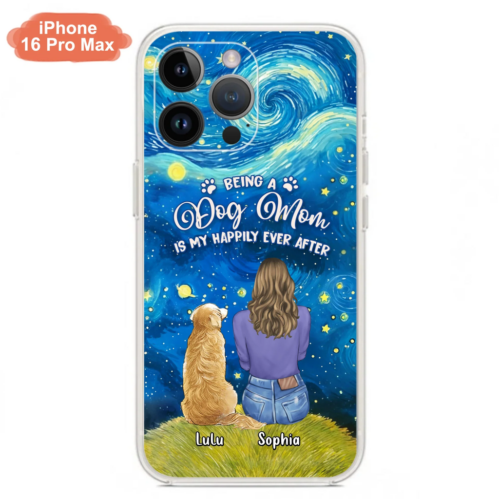 Personalized Dog Mom Phone Case - Up to 3 Dogs - Mother's Day Gift Idea For Dog Lover - Dog Mama Life Is Ruff - Case For iPhone/ Samsung