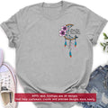 Personalized Memorial Embroidered T-Shirt/Sweater/Hoodie - Memorial Gift Idea - Always Loved Never Forgotten Forever Missed