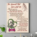 Personalized Memorial Pet Pawprint Canvas - Memorial Gift Idea For Dog/Cat/Pet Lover - The Moment That You Left Me