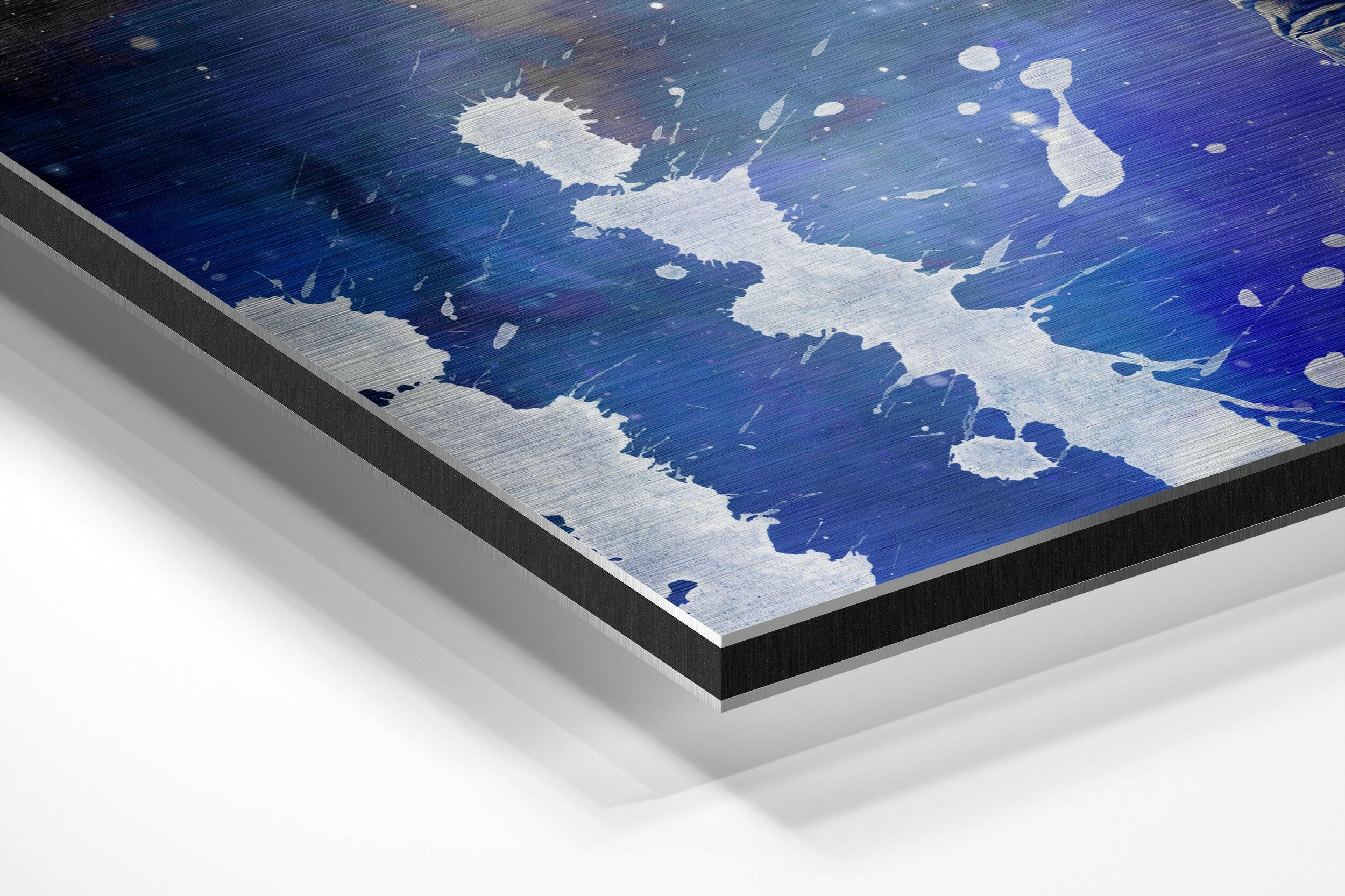 Fly in Space Brushed Aluminium Dibond Wall Art