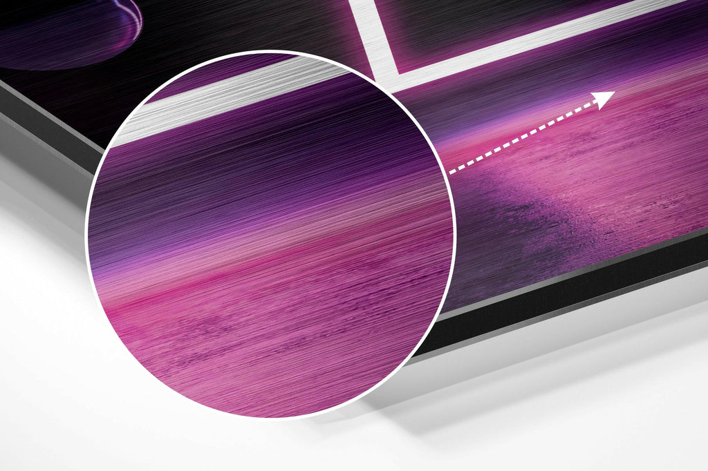 Bubbles Brushed Aluminium Dibond Wall Art