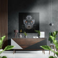 Black Panther Brushed Aluminium Dibond Wall Art